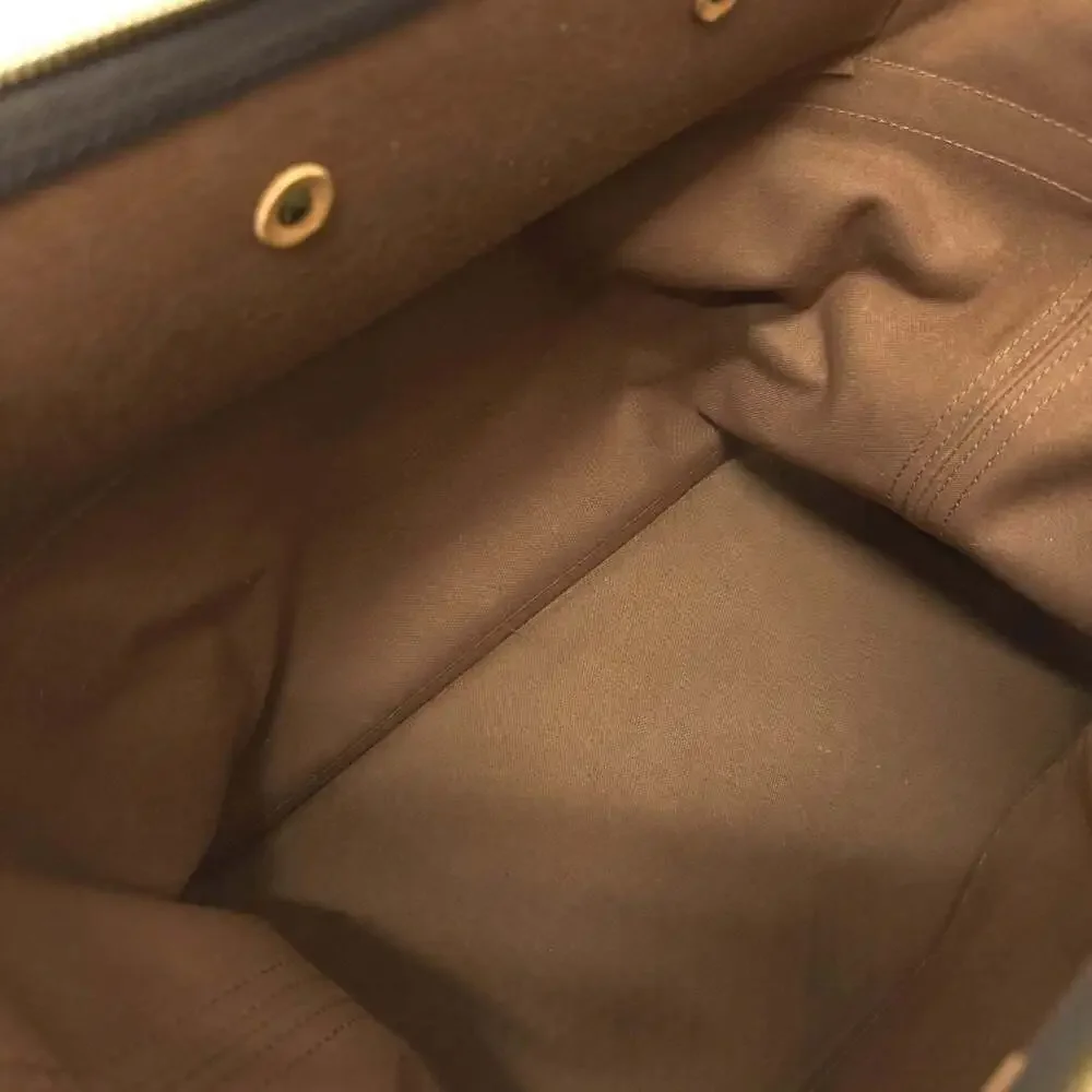 LOUIS VUITTON Brown Monogram Canvas Boston Bag